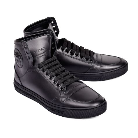 versace sneakers nero|versace high top vintage sneaker.